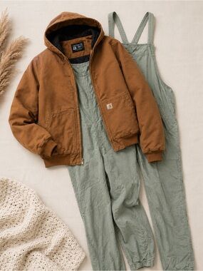 Carhartt J130-W Active Jac XL Brown Thinsulate Workwear Jacket